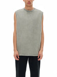 Snow Washed Frayed Hem Tank Top