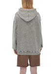 Snow Washed Loose Cotton Hoodie