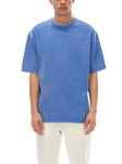 snow-washed-unisex-oversized-cotton-t-shirt-in-blackblue-white-red-pink-green-brown-navy-purple-customisable