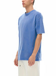 snow-washed-unisex-oversized-cotton-t-shirt-in-blackblue-white-red-pink-green-brown-navy-purple-customisable