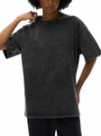 snow-washed-unisex-oversized-cotton-t-shirt-in-blackblue-white-red-pink-green-brown-navy-purple-customisable