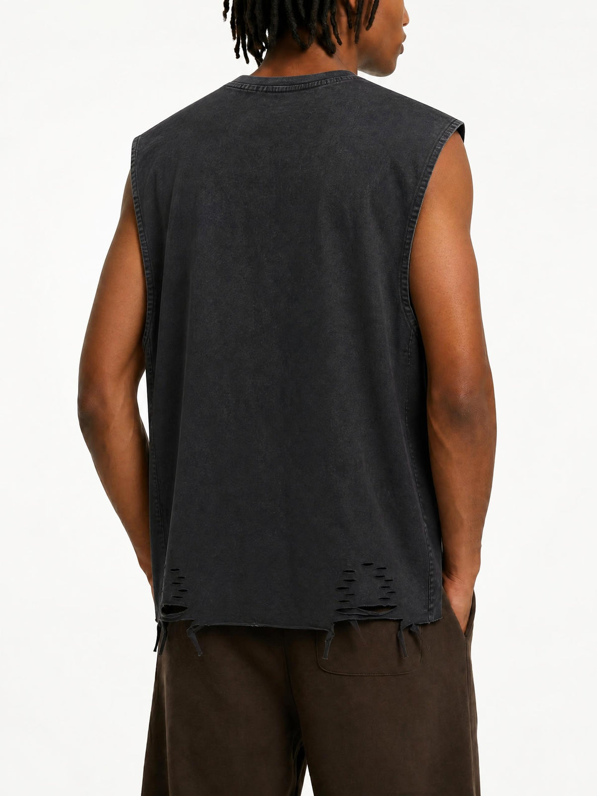Snow-Washed-Raw-Hem-Tank-Top-mens-womens-unisex-gym-clothing-customisable
