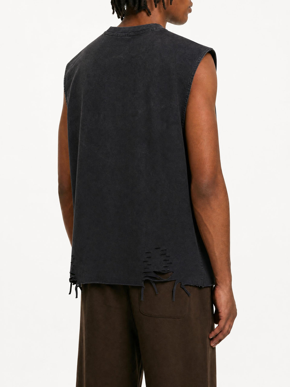 Snow-Washed-Raw-Hem-Tank-Top-mens-womens-unisex-gym-clothing-customisable