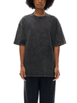 snow-washed-unisex-oversized-cotton-t-shirt-in-blackblue-white-red-pink-green-brown-navy-purple-customisable