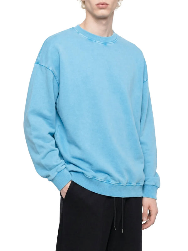 Unisex-snow-washed-oversized-sweatshirt-in-blue-black-khaki-army green-red-pink-white