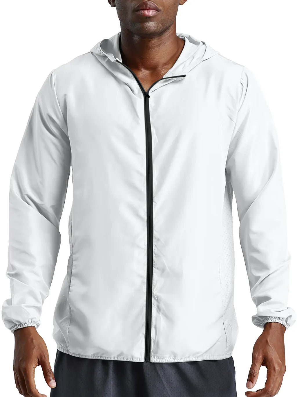 mens-womens-unisex-Soft-Hooded-Sports-Jacket-in-white-gray-black-customisable-sportswear-sports-jacket