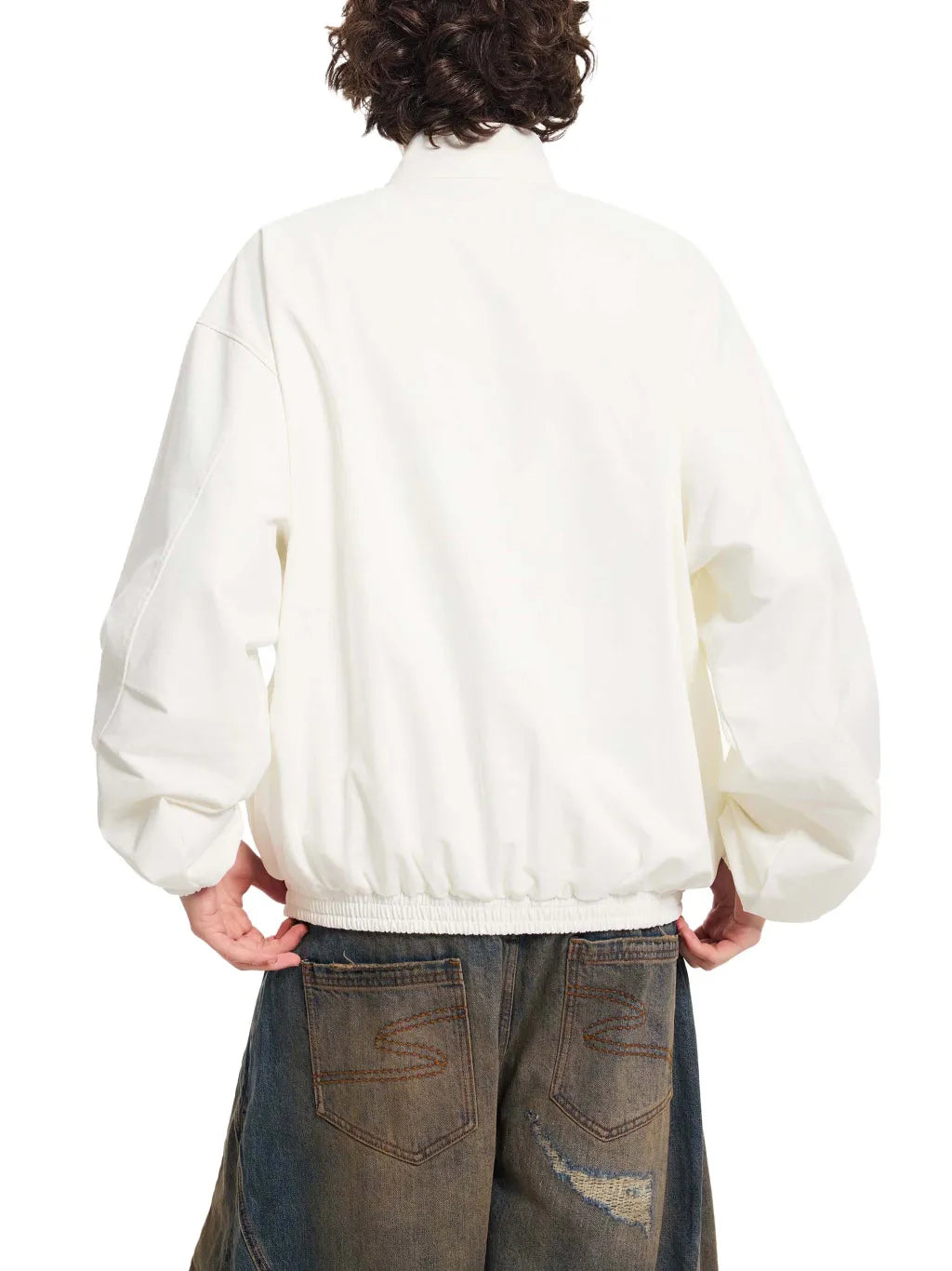 Stand-Collar-Bomber-Jacket-mens-womens-unisex-jacket-in-gray-white-black-customisable