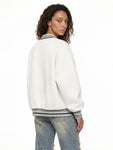 Striped-Rib-Collar-Zip-Jacket-mens-womens-gymwear-gym-clothing-white-customisable