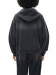 Sunfade Two-way Zipper Boxy Fleece Hoodie