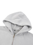 Sunfade Two-way Zipper Boxy Fleece Hoodie