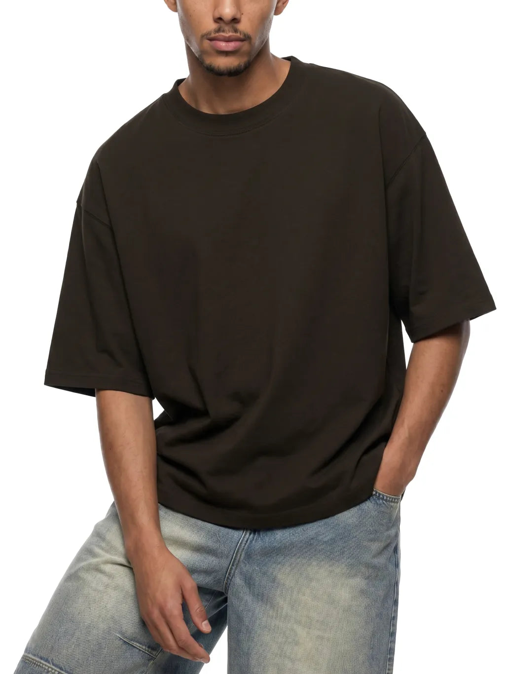 Unisex-Heavyweight-Boxy-T-Shirt-mens-womens-black-white-navy-blue-brown-customisable