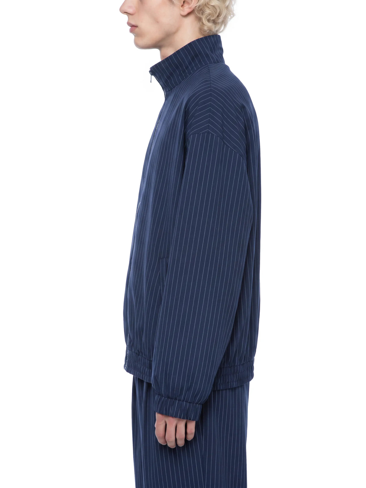 Unisex-Striped-Full-Zip-Track-Jacket-mens-womens-navy-white-gray-black-customisable