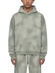 Unisex-Sunfade-Frayed-Fleece-Hoodie-in-green-black-blue-white-brown-coffee-customisable