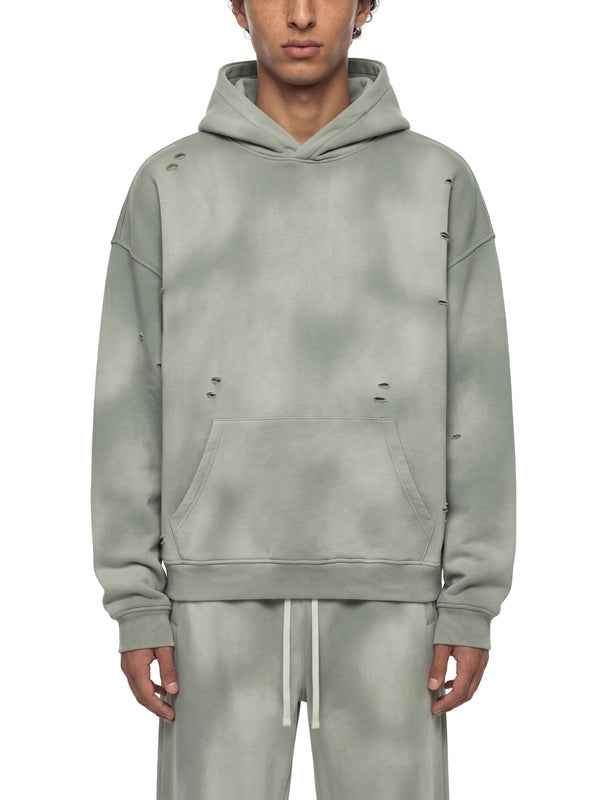 Unisex-Sunfade-Frayed-Fleece-Hoodie-in-green-black-blue-white-brown-coffee-customisable