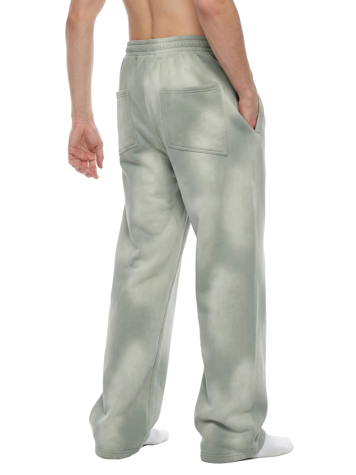 Unisex Sunfade Wide Leg Fleece Sweatpants