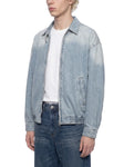 Unisex-Vintage-Wash-Full-Zip-Denim-Jacket-mens-womens-navy-blue-black-white-customisable