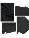 Vintage-Wash-Boxy-Distressed-Hem-T-shirt-mens-womens-unisex-cotton-in-blackwhite-gray-customisable