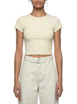 Women's-Cropped -T-Shirt-khaki-black-cream-white-apricot-navy-customisable