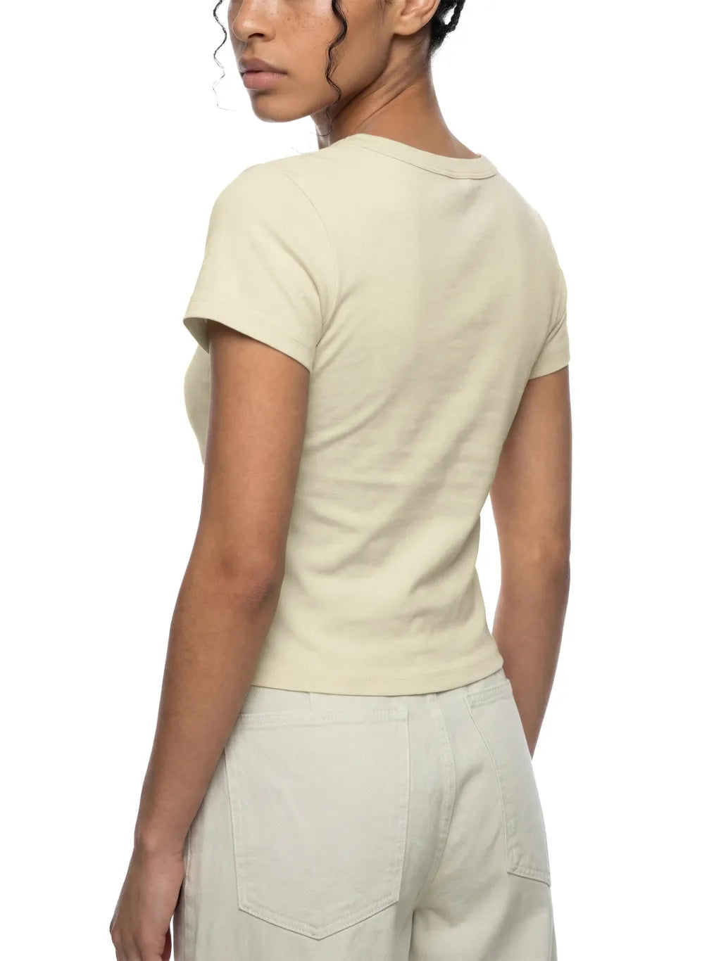 Women's-Cropped -T-Shirt-khaki-black-cream-white-apricot-navy-customisable
