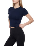 Performance Crop T-Shirt customisable design - back view