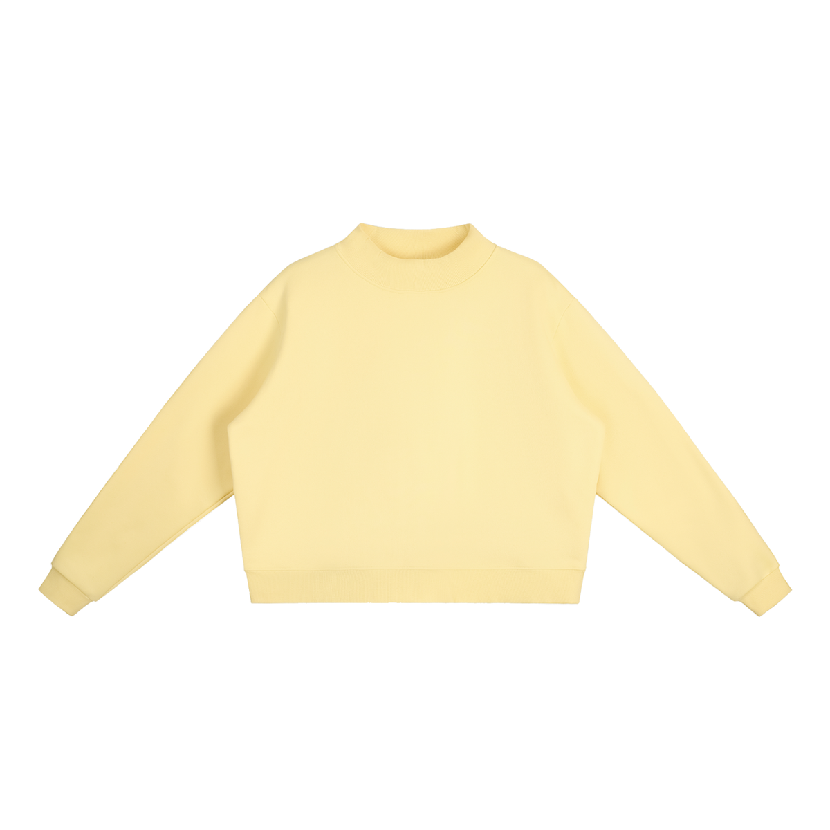 Essential Fleece Mock-Neck Crew Sweatshirt - Customisable