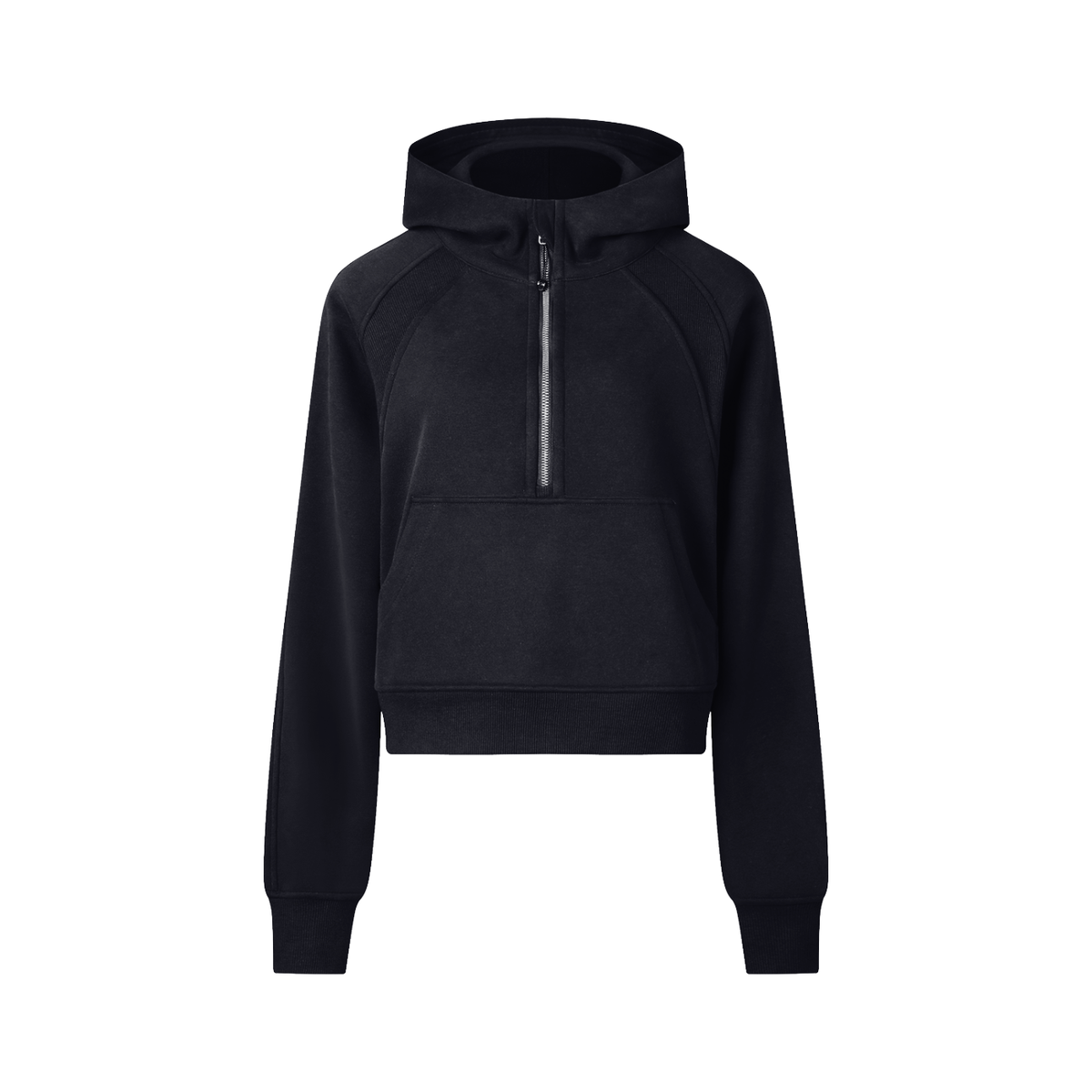 Cropped Half-Zip Hoodie worn with matching setCropped Half-Zip Hoodie worn with matching set