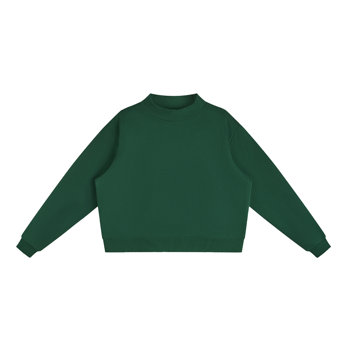 Essential Fleece Mock-Neck Crew Sweatshirt - Customisable