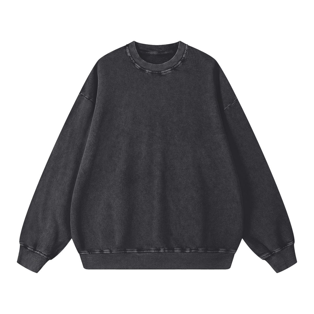 Snow Washed Unisex Oversized Sweatshirt 100% Cotton