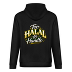 mens-cotton-hoodie-with-too-halal-to-handle-funny-print-in-black-white-magenta-crimson-grey-navy-greyblue-apricot-bordeux-purple-dark-purple
