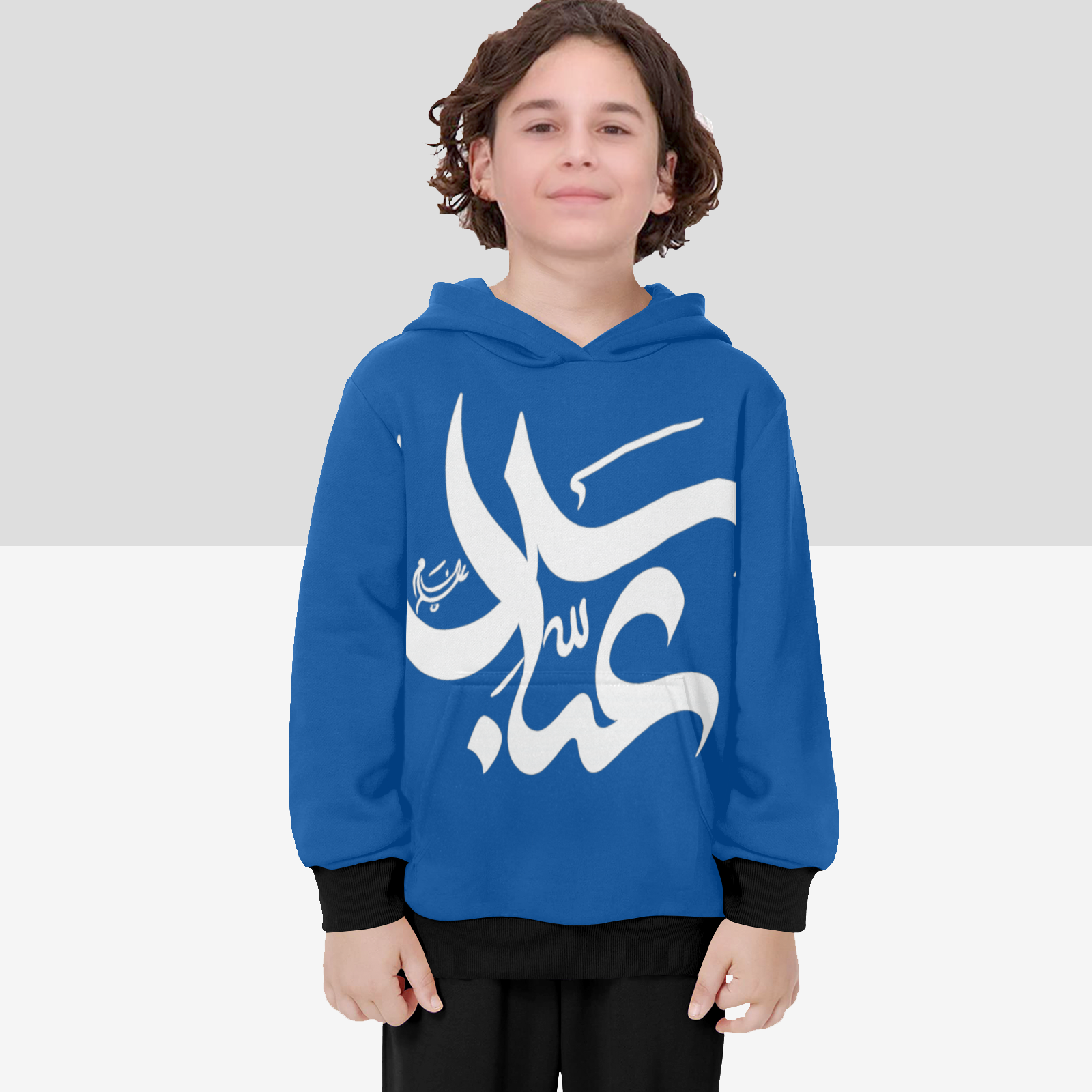 boys-hoodie-with-313-abbas-arabic-text-print-in-black-white-blue-light-blue-yellow-grey-shia-islam