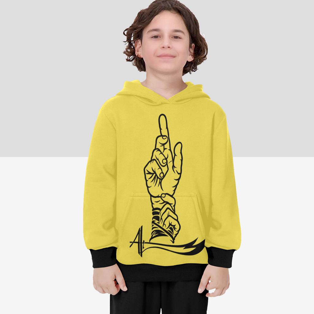 boys-hoodie-with-man-kunto-mawla-zulfiqar-print in-black-white-yellow-grey-blue-lightblue-personalised