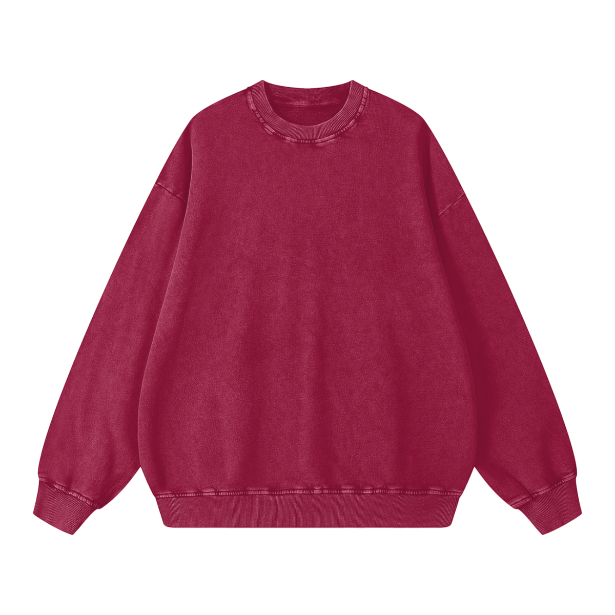 Snow Washed Unisex Oversized Sweatshirt 100% Cotton