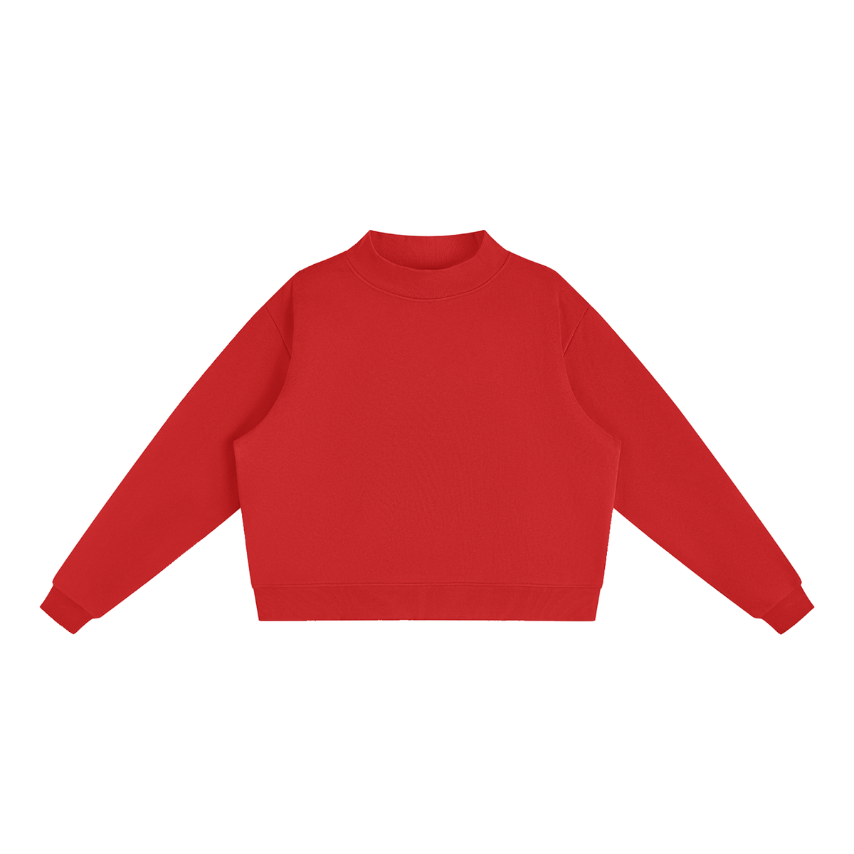 Essential Fleece Mock-Neck Crew Sweatshirt - Customisable