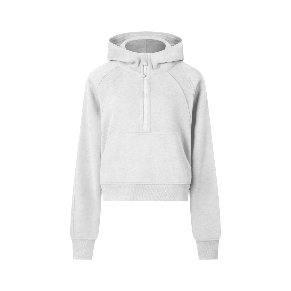 Cropped Half-Zip Hoodie worn with matching set