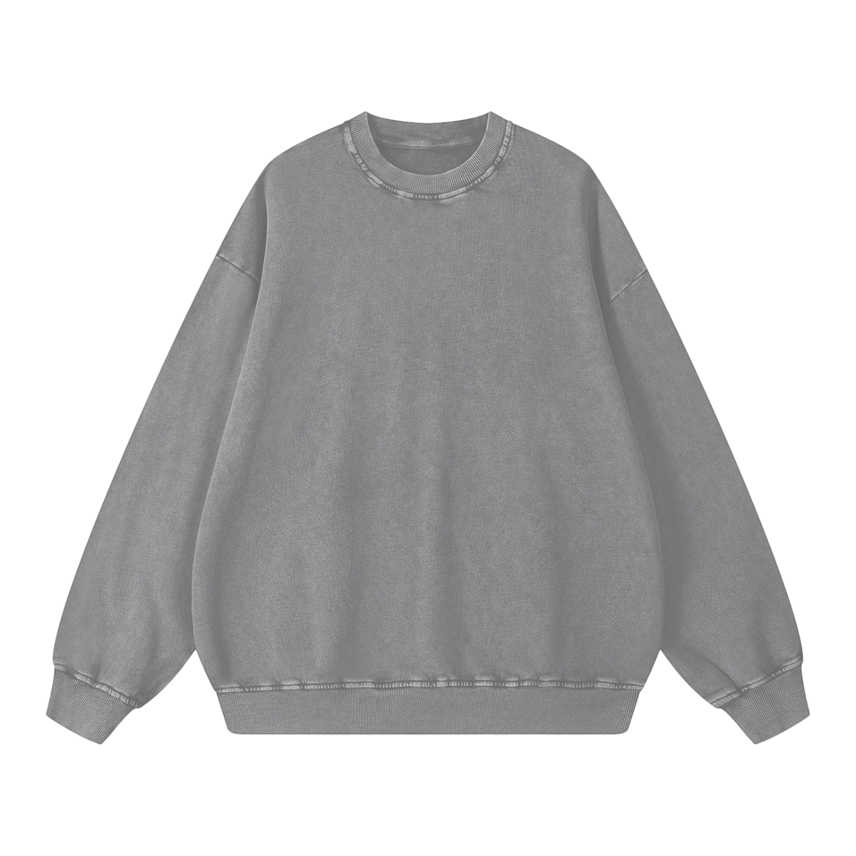 Snow Washed Unisex Oversized Sweatshirt 100% Cotton