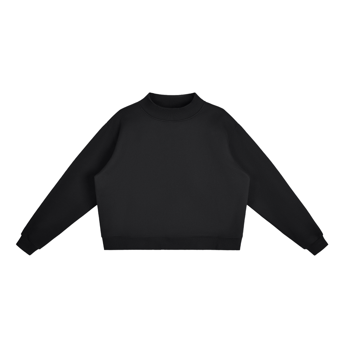 Essential Fleece Mock-Neck Crew Sweatshirt - Customisable