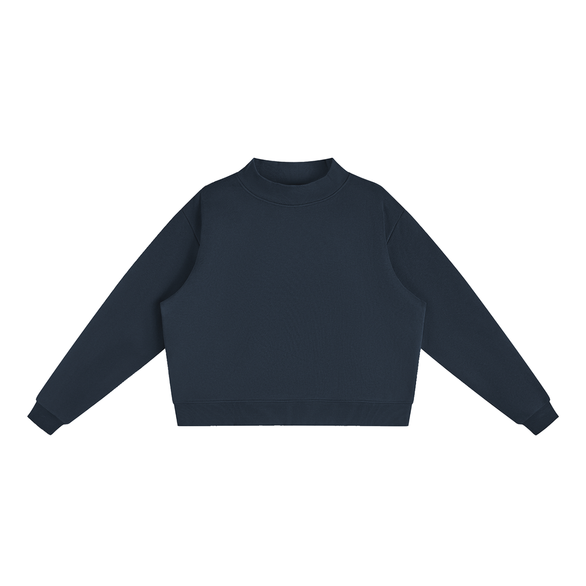 Essential Fleece Mock-Neck Crew Sweatshirt - Customisable