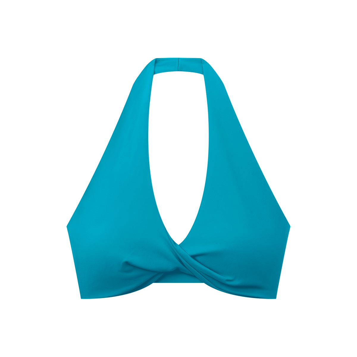 Pleated Halter Sports Bra strap and back detail