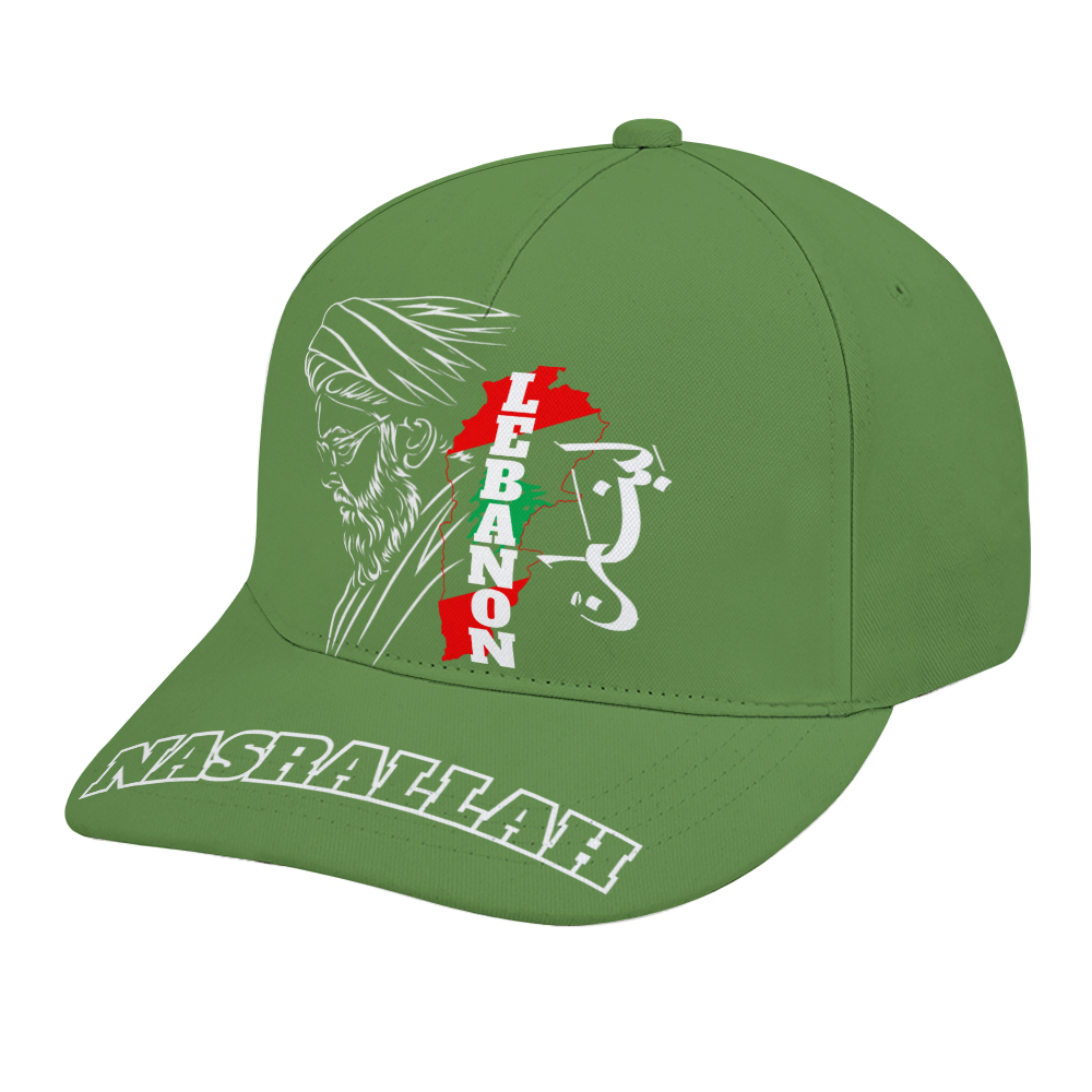 unisex-baseball-cap-in-black-white-grey-red-green-pink-lightblue-darkblue-nasrallah-lebanon