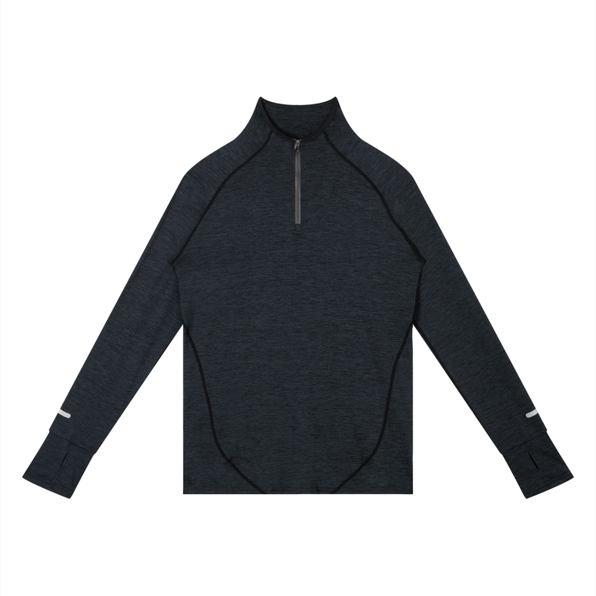 Men's-Quarter-Zip-Raglan-Training-T-Shirt-mens-sportswear-gymwear-customisable-tight-fitting