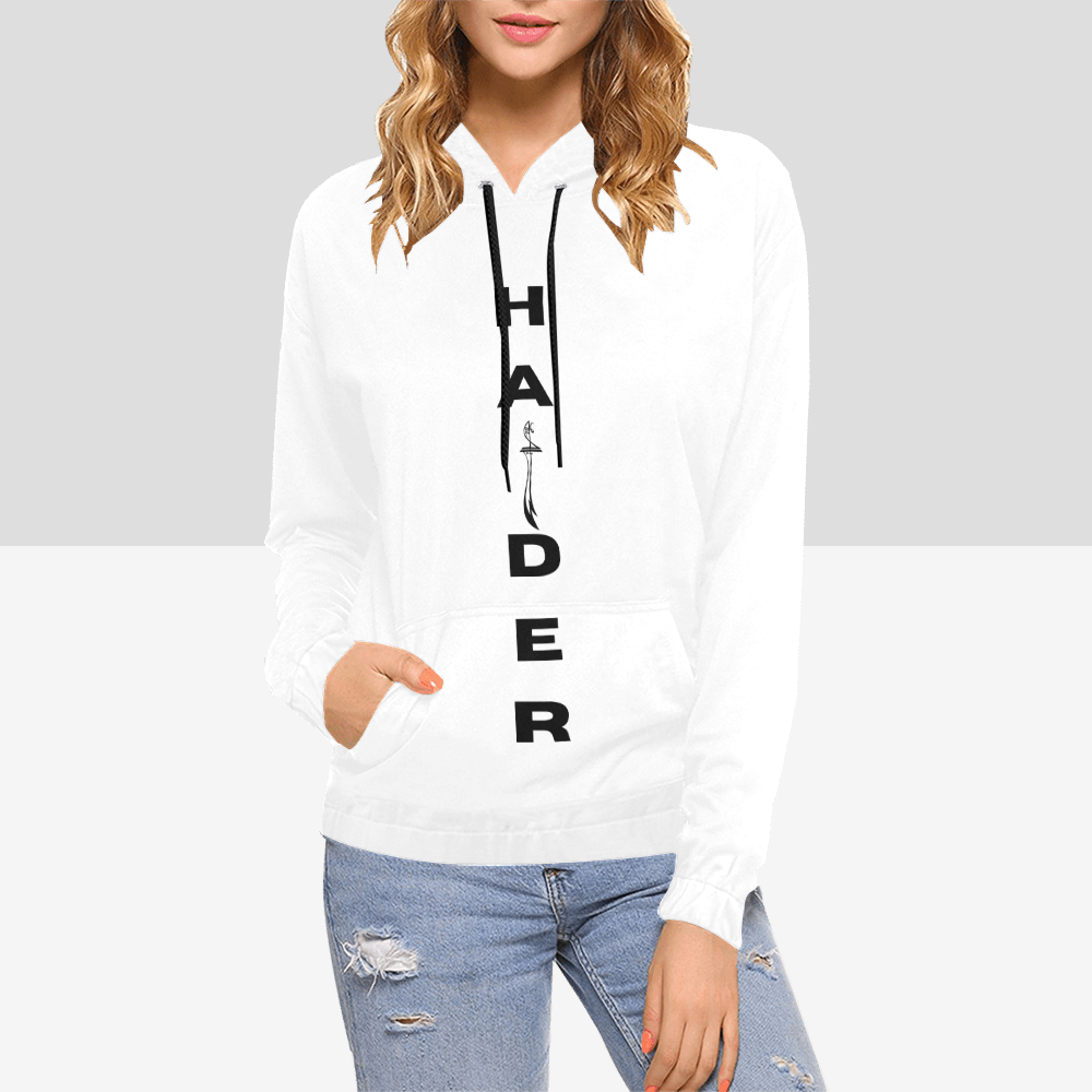 Women's Shia Islamic Hoodie - Haider English Text | Modest Streetwear
