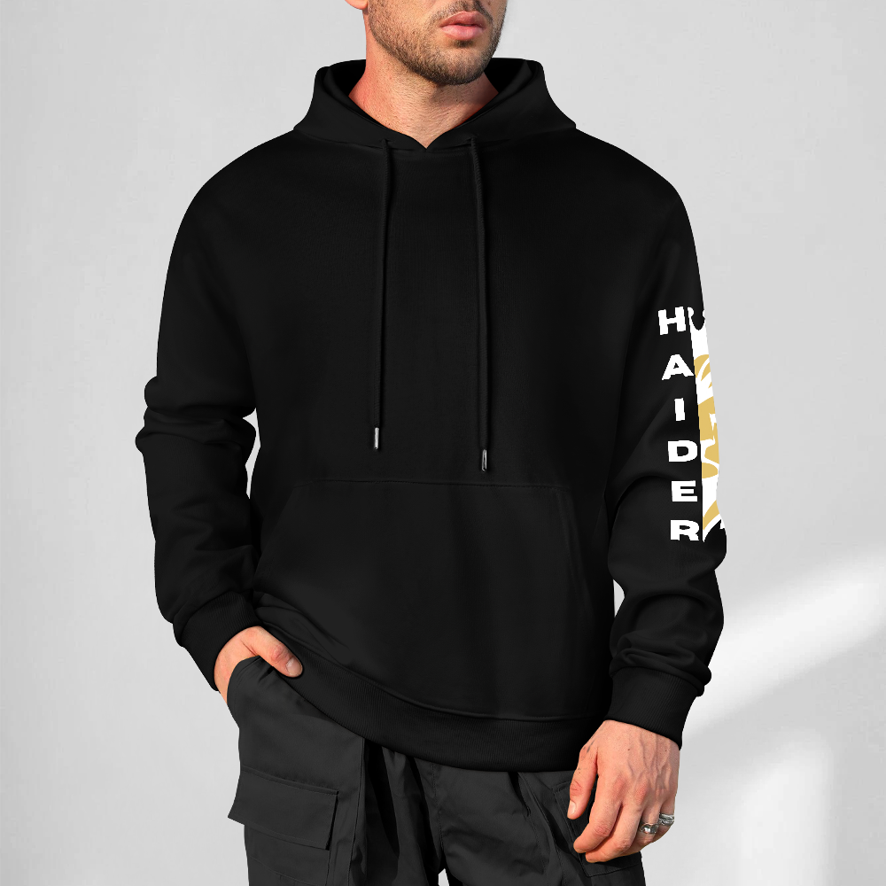 Men's Islamic Hoodie - Haider A Symbol of Strength and Bravery | Pure Cotton Streetwear