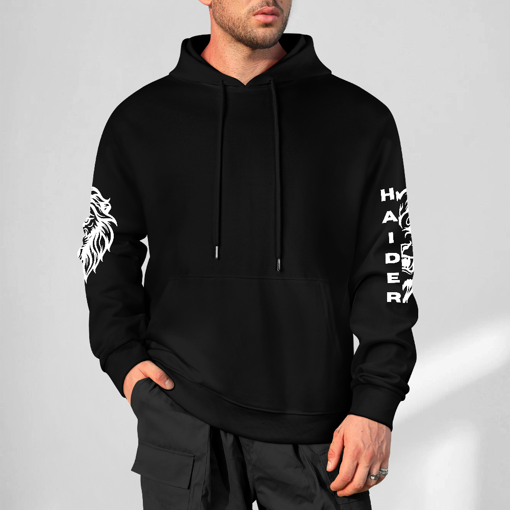 Men's Islamic Hoodie - Haider/Lion | Pure Cotton Streetwear