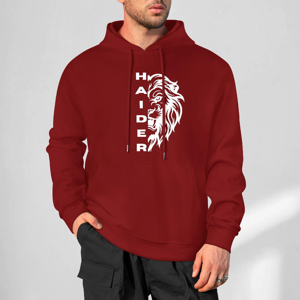 Men's Islamic Hoodie - Haider/Lion | Pure Cotton Streetwear