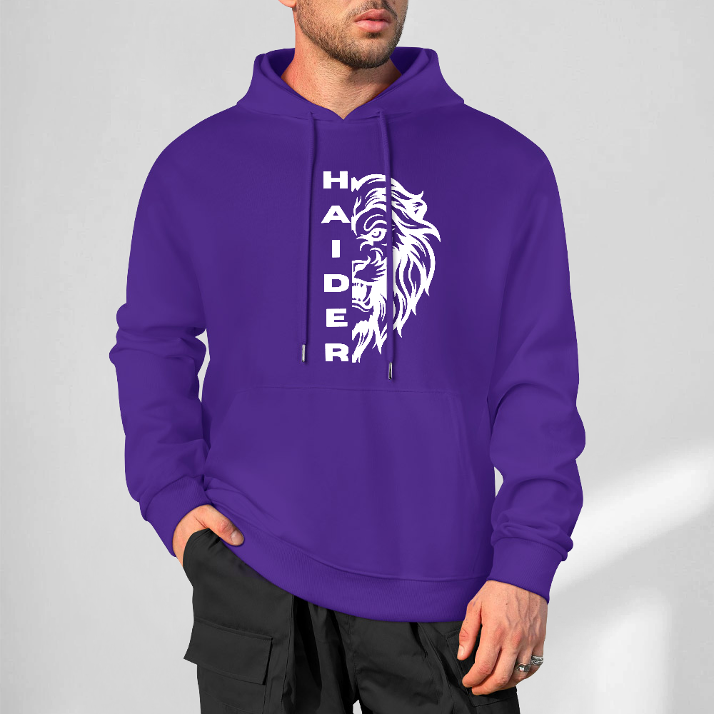Men's Islamic Hoodie - Haider/Lion | Pure Cotton Streetwear