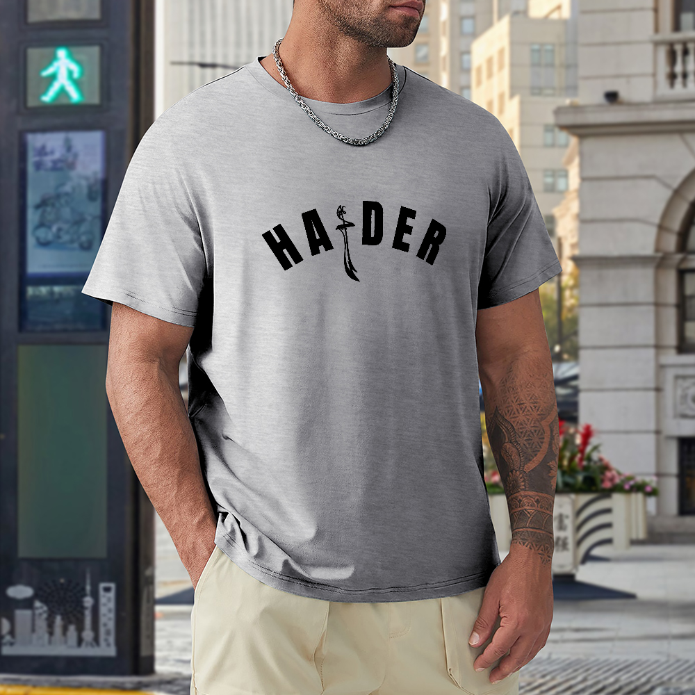 Men's Loose Fit T-Shirt - Haider | Pure Cotton Streetwear Tee