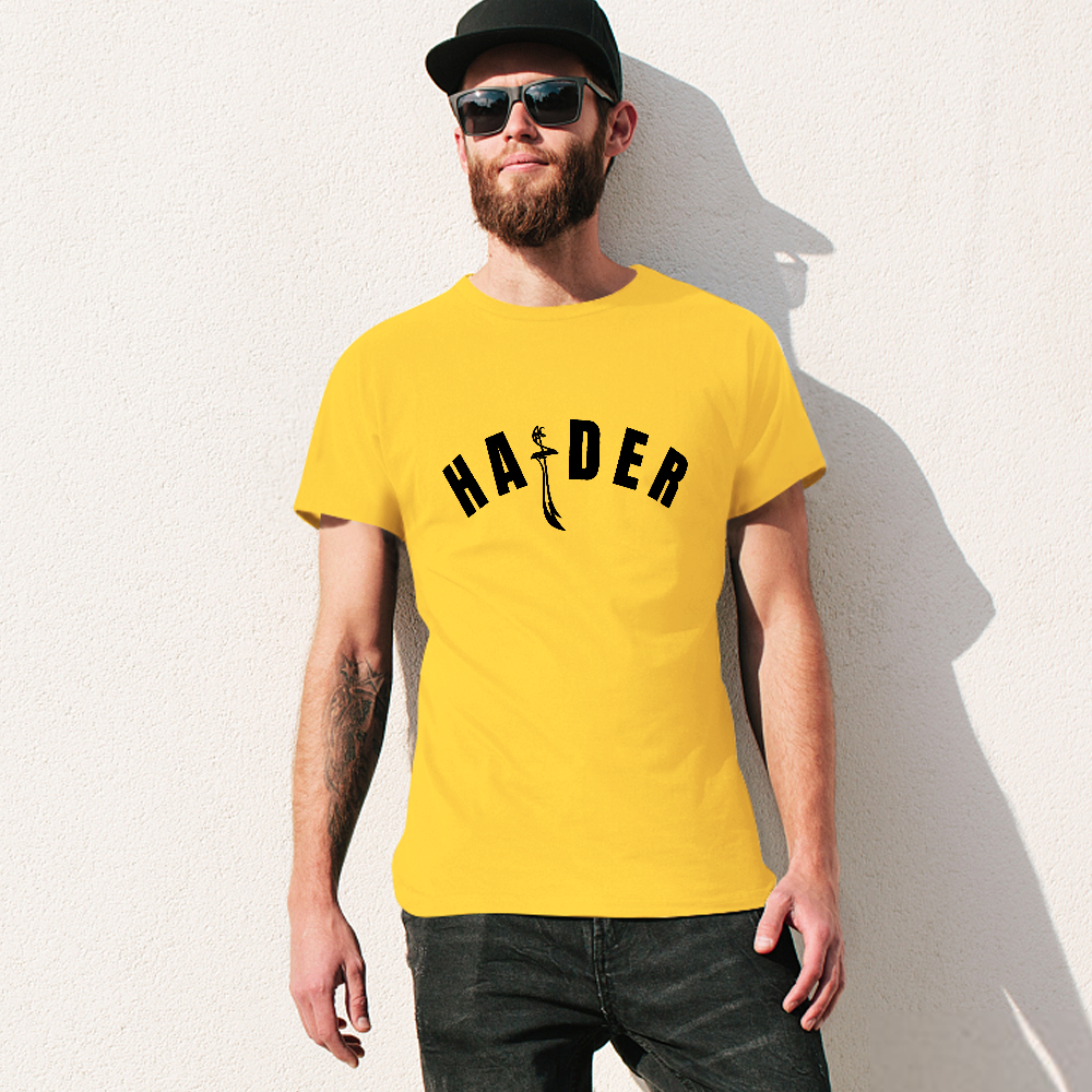 Men's Loose Fit T-Shirt - Haider | Pure Cotton Streetwear Tee