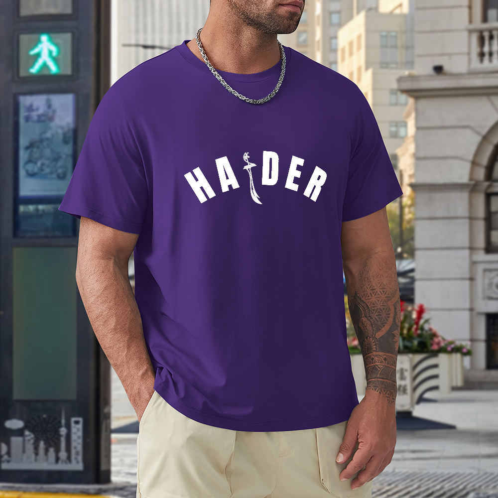 Men's Loose Fit T-Shirt - Haider | Pure Cotton Streetwear Tee