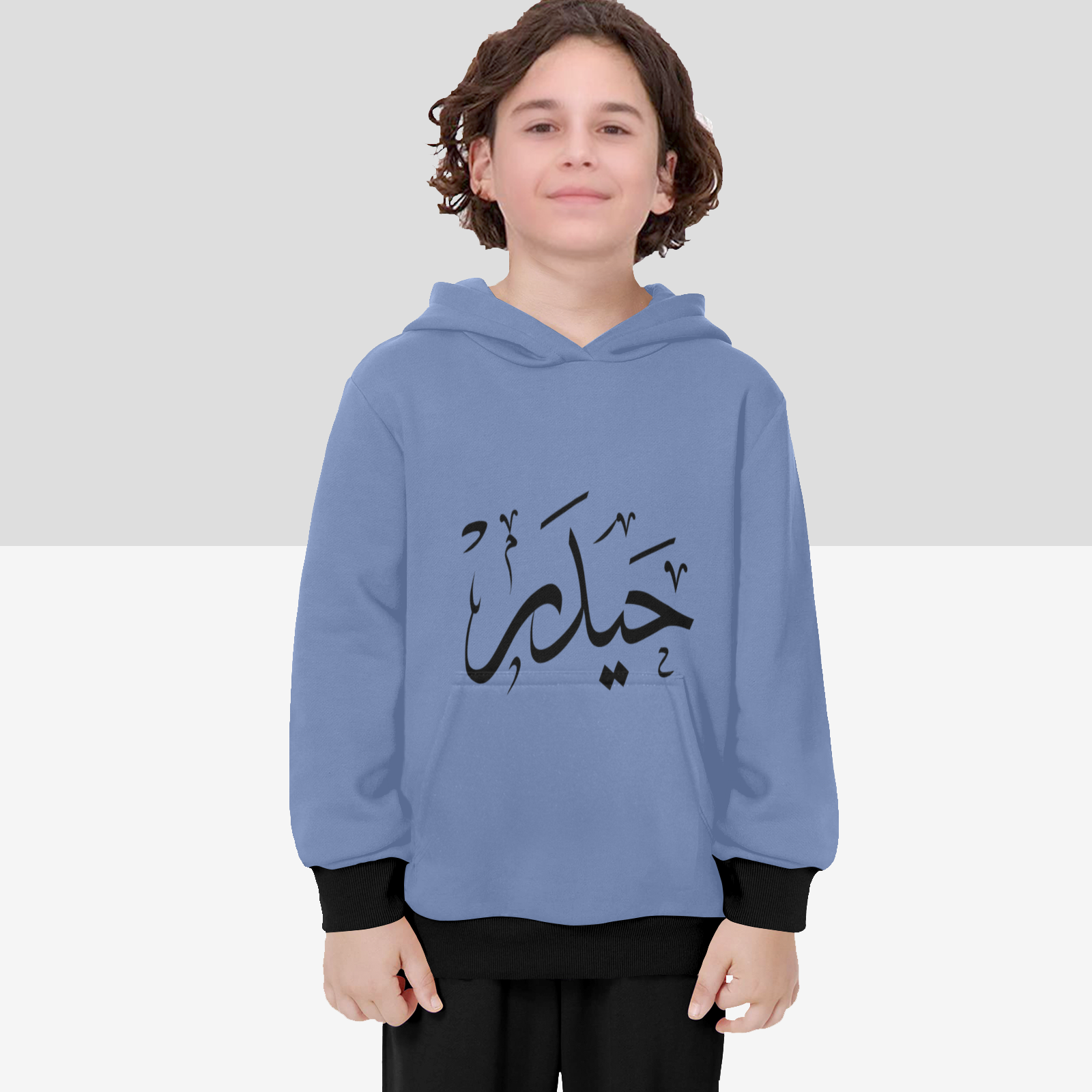 boys-hoodie-with-313-abbas-haider-arabic-text-print-in-black-white-blue-light-blue-yellow-grey-shia-islam