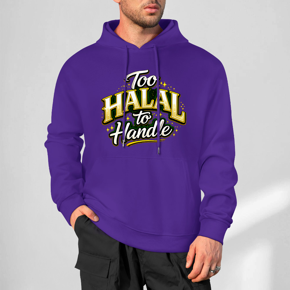 Men's Hoodie - Too Halal To Handle | Pure Cotton Streetwear